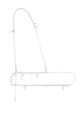 Vivienne Westwood broken-chain diamante belt - Grey