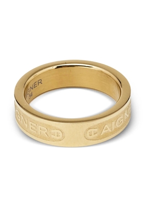 Aigner Vintage pre-owned logo-engraved ring - Gold