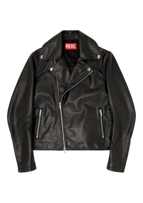 Diesel L-Eo-Wrd leather jacket - Black