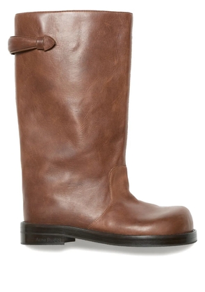 Acne Studios leather knee-high boots - Brown