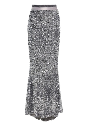 STYLAND sequind high-waist maxi skirt - Silver