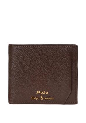 Polo Ralph Lauren grain-textured bi-fold wallet - Brown