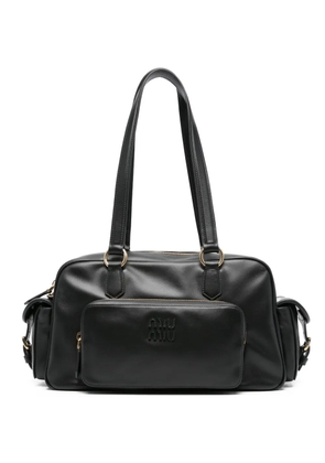 Miu Miu leather top-handle tote bag - Black