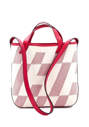 Hermès Pre-Owned Cabas H en Biais Tote Canvas with Leather 27 shoulder bag - Pink