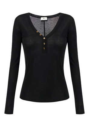 Elisabetta Franchi v-neck top - Black