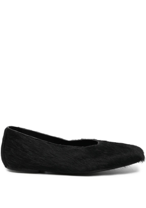 Rick Owens leather ballet flats - Black