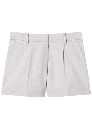 TWINSET pleat-detail shorts - Neutrals