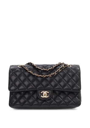 CHANEL Pre-Owned 2016-2017 Medium Classic Caviar Double Flap shoulder bag - Black