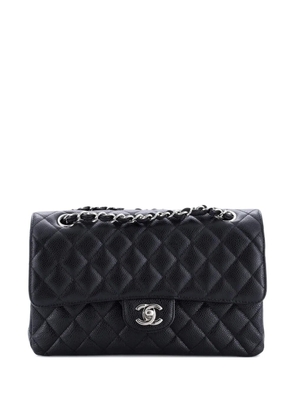 CHANEL Pre-Owned Classic Double Flap Bag Quilted Caviar Medium shoulder bag - Black