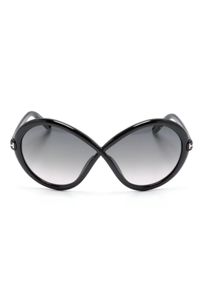 TOM FORD Eyewear Jada oversized-frame sunglasses - Black