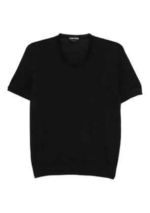 TOM FORD v-neck knitted tee - Black