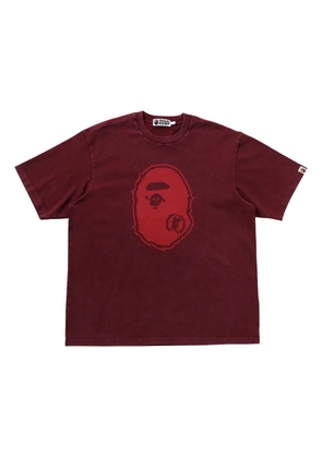 A BATHING APE® logo-print T-shirt - Red