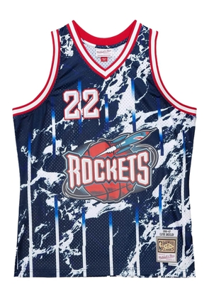 Mitchell & Ness Clyde Drexler NBA Houston Rockets 1996 Marble vest - Blue