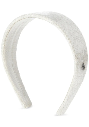 Maison Michel Miwa sequin-embellished headband - Neutrals