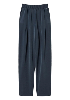 TWINSET pleat-detail wide-leg trousers - Blue