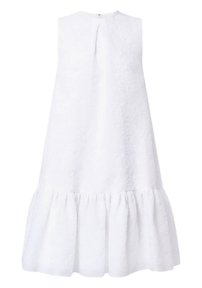 ERDEM Maple organza-cloque belted dress - White