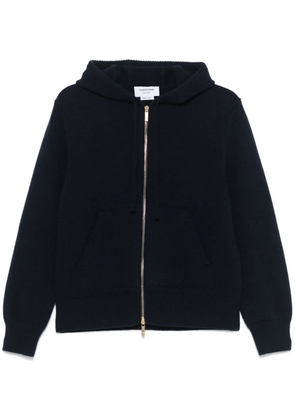 Thom Browne Geese-intarsia zipped hoodie - Black