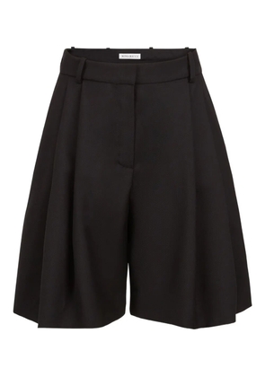 Nina Ricci pleated high-waisted shorts - Black