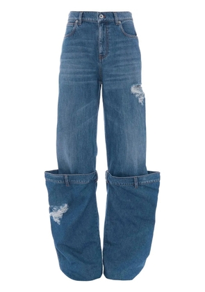 JW Anderson distressed Bucket jeans - Blue