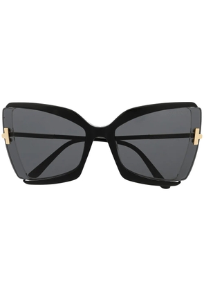TOM FORD Eyewear oversized butterfly-frame sunglasses - Black