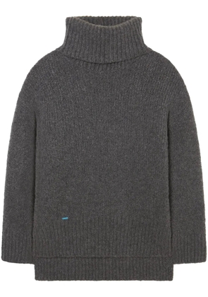 Alanui logo-tag roll-neck jumper - Grey