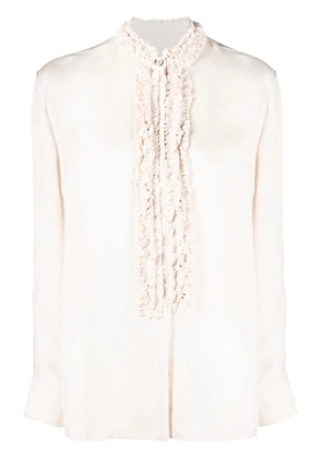 Jil Sander ruffle-trim blouse - Neutrals