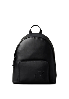 Calvin Klein Jeans embossed-logo pocket backpack - Black