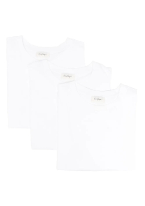 Second/Layer cotton crew-neck T-shirt (pack of three) - White