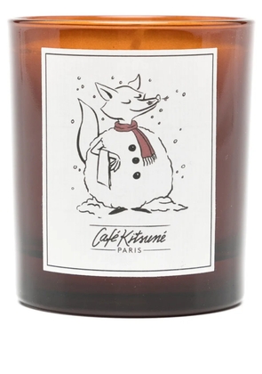 CAFÉ KITSUNÉ BARISTA FOX SNOWMAN candle - Brown