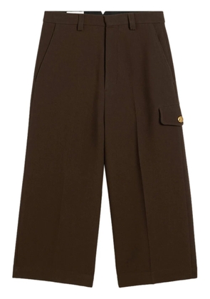 AMI Paris flap pocket bermuda shorts - Brown