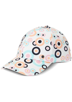 Maison Michel Tiger graphic-print cotton cap - White