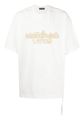 Mastermind World logo-print cotton T-shirt - White