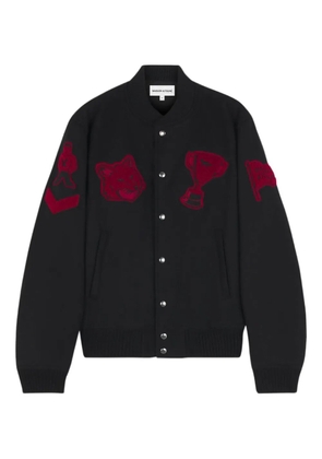 Maison Kitsuné appliqué button jacket - Black