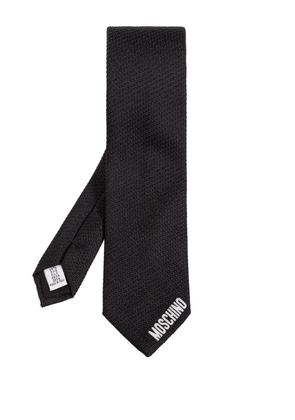 Moschino silk tie - Black