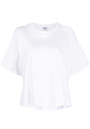 LOEWE Anagram embroidered T-shirt - White