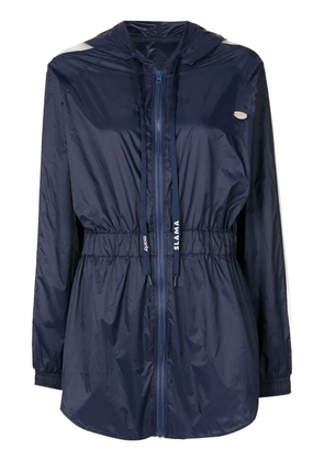 AMIR SLAMA GYM SLAMA GYM + MANLY hooded lightweight jacket - Blue