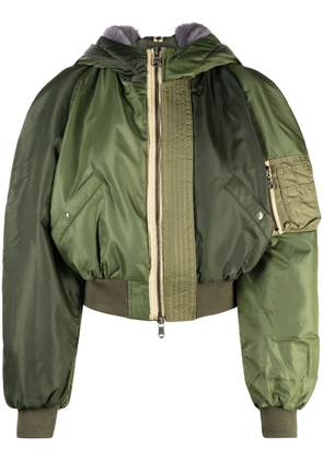 Andersson Bell Kamila colour-block bomber jacket - Green