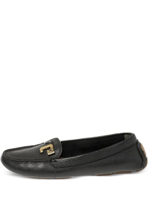 Tory Burch pre-owned leather loafers - Black