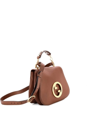 Gucci Pre-Owned Web Blondie Flap Bag Leather Medium shoulder bag - Brown