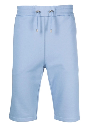 Balmain logo-print track shorts - Blue