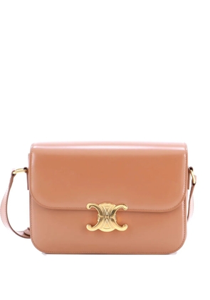 Celine Pre-Owned Triomphe Shoulder Bag Smooth Calfskin Medium crossbody bag - Brown