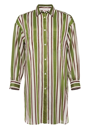 ERES Season striped shirt - Green