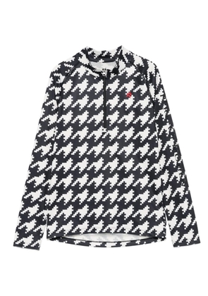 Perfect Moment houndstooth-print top - Black