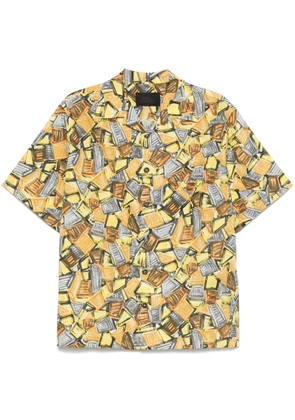 Prada illustration-print shirt - Yellow