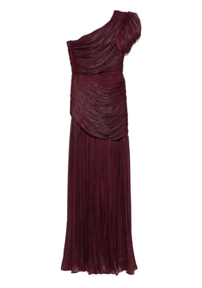 Ana Radu plissé gown - Red