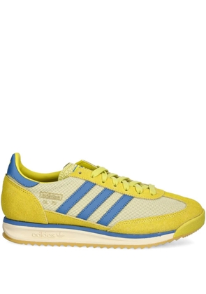 adidas SL 72 three-stripe suede sneakers - Yellow