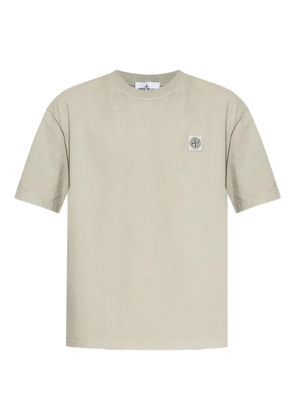 Stone Island logo-patch cotton T-shirt - Neutrals
