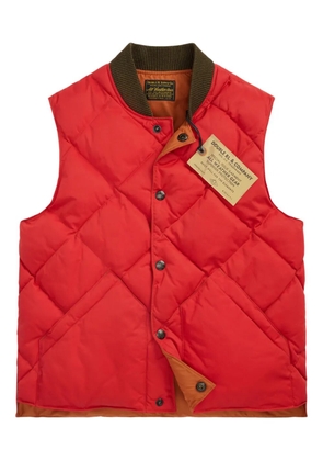 Ralph Lauren RRL diamond-quilted gilet - Orange