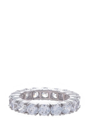 Fantasia by Deserio 14kt gold vermeil eternity band ring - Silver