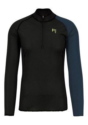 KARPOS raglan-sleeve zip-neck top - Black